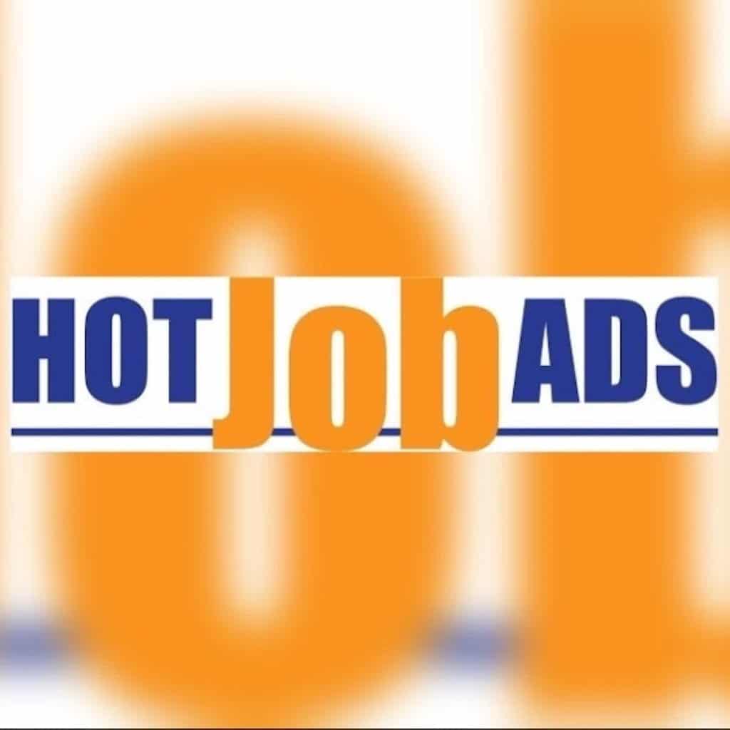 Hot Job Ads blur background logo